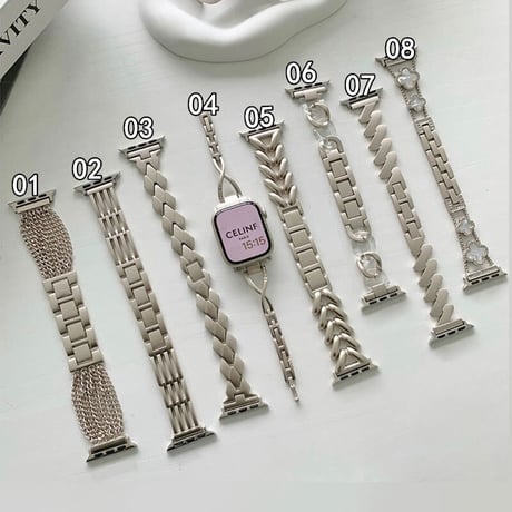 「V259」ステンレス apple watchバンド スターライト ブレスレット アップル ウォッチ チェーン バンド