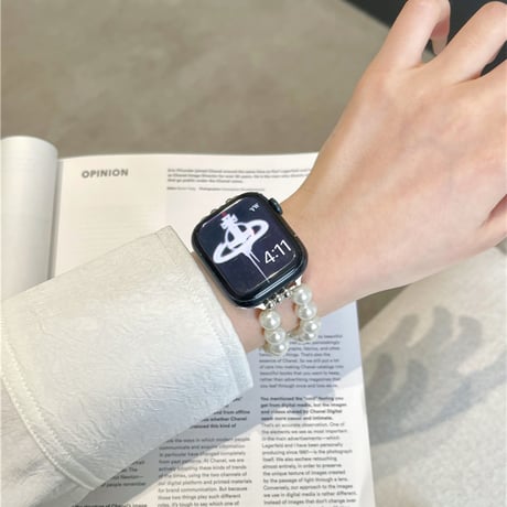 「V626」apple watch バンド パール アップル ウォッチ バンド 女性 おしゃれ