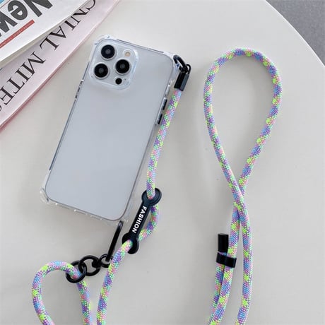 「V502」iphone15 ケース ショルダー 人気 iphone15pro/14 ケース 紐付き おしゃれ