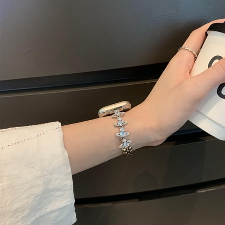 「V668」アップルウォッチバンド キラキラ 女性 apple watch バンド かわいい
