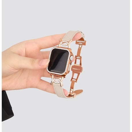 「V663」アップル ウォッチ バンド 細め d バックル apple watchバンド レディース おしゃれ