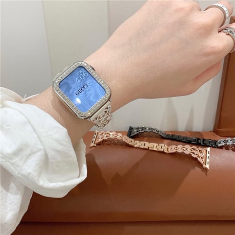 「V437」apple watch バンド キラキラ アップル ウォッチ バンド 女性 おしゃれ ブレスレット