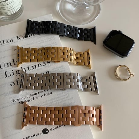 「V142」アップルウォッチ バンド メンズ ステンレス Apple Watchバンド ビジネス おしゃれ