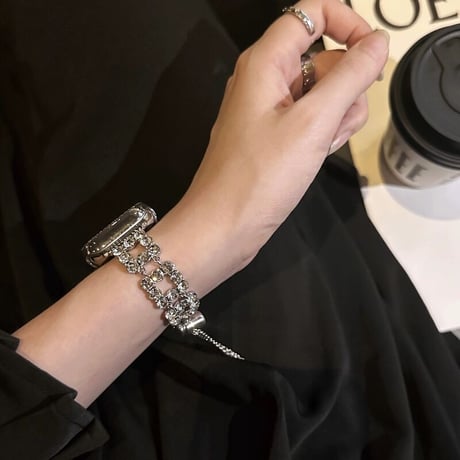 「V500」アップル ウォッチ キラキラ バンド 女性 人気 apple watch バンド かわいい 保護カバー付き
