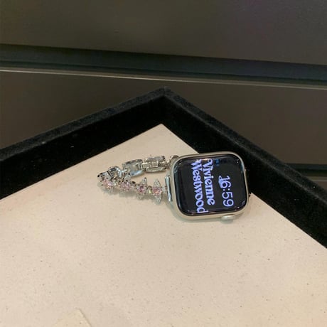 「V668」アップルウォッチバンド キラキラ 女性 apple watch バンド かわいい