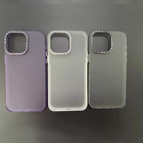 「V168」半透明 iphone14/14proケース 耐衝撃 薄型 iphone ハードケース マット感 指紋防止