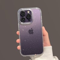 「V195」黄ばまないクリアケース iphone16/16pro キラキラ ラメ入り iphone16E ケース 男女兼用 おしゃれ