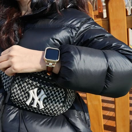 「V307」アップル ウォッチ バンド 女性 人気 apple watch フレーム 2点セット