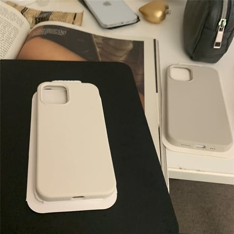「V296」液体シリコン iphone14/13pro ケース シンプル 白 iphone12/11 カバー 男女兼用