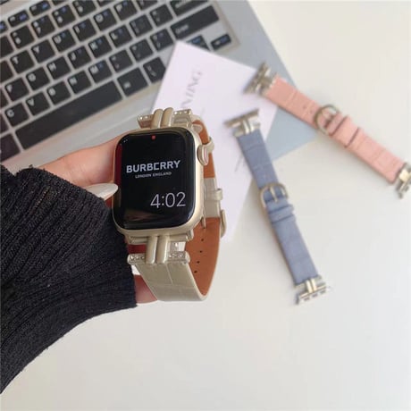 「V420」apple watch 革 バンド 高級 アップル ウォッチ バンド おしゃれ クロコ柄