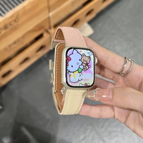 「V706」アップルウォッチバンド マグネット 42mm/46mm apple watch 革 バンド 高級