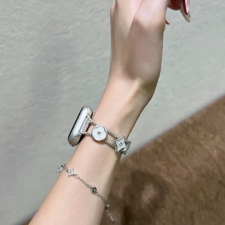 「V728」アップル ウォッチ バンド かわいい 花 apple watchバンド 女性