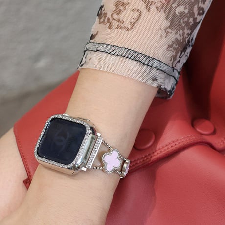 「V476」四葉のクローバー apple watch バンド かわいい アップル ウォッチ ブレスレット