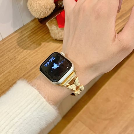「V726」apple watchバンド かわいい 蝶々 42mm/46mm アップルウォッチ バンド 女性 おすすめ