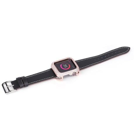 「V330」キラキラ アップルウォッチカバー＋バンド 2点セット  apple watch レザーバンド 高級 おしゃれ