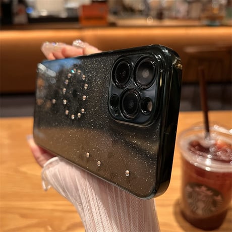 「V342」タンポポ iphone ケース キラキラ シート付き iphone ケース クリア おしゃれ