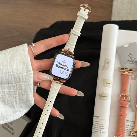 「V518」アップル ウォッチ バンド 高級 apple watch レザー バンド 女性 スマート ウォッチ ベルト おしゃれ