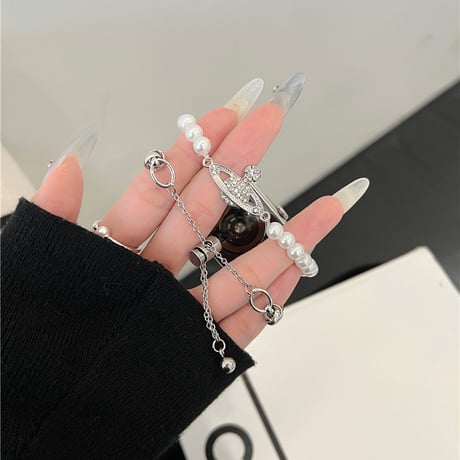 「V625」アップル ウォッチ バンド 可愛い ビーズ apple watch バンド チェーン 女性