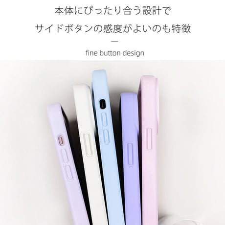 「V301」液体シリコン iphone14pro パープルに合うケース シンプル iphone13/12proケース 可愛い 耐衝撃