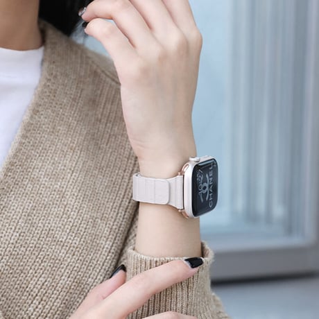 「V188」アップル ウォッチ バンド マグネット 38/40/45/49mm レザーベルト apple watch バンド 磁石 男女兼用 おしゃれ