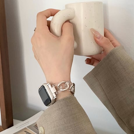「V259」ステンレス apple watchバンド スターライト ブレスレット アップル ウォッチ チェーン バンド