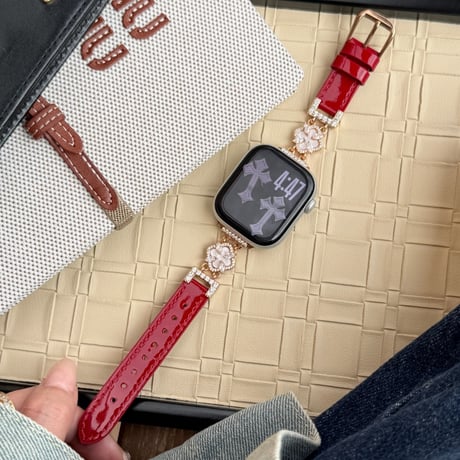 「V736」apple watch バンド かわいい 女性 アップルウォッチse/s10/11 交換ベルト おすすめ