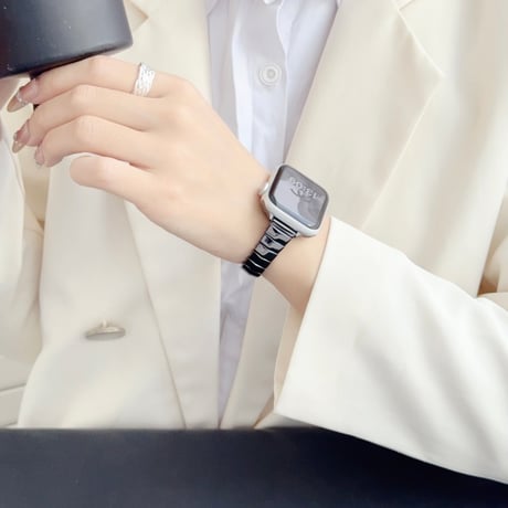 「V734」apple watch ステンレス バンド スリム アップルウォッチベルト 38mm 40mm 42mm 46mm レディース おしゃれ