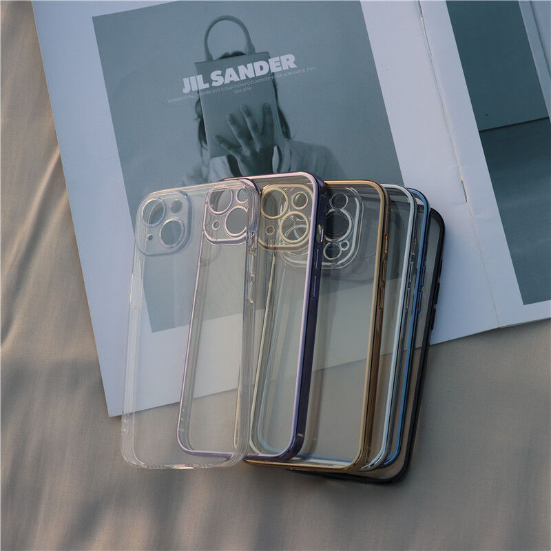 V126」iphone15pro/15 クリアケース メタリック風 iphone14 ケー