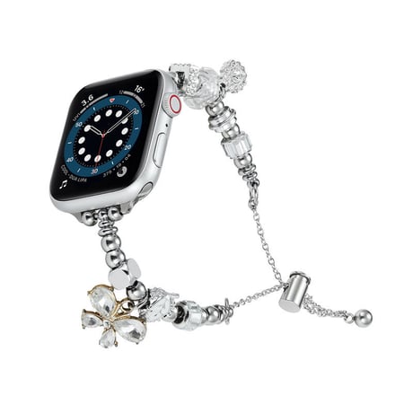 「V394」アップル ウォッチ バンド パール apple watch ブレスレット チェーン バンド