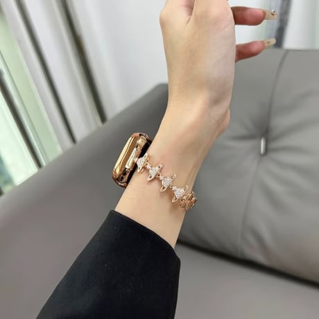 「V605」アップル ウォッチ バンド 女性 キラキラ apple watch バンド かわいい ブレスレット