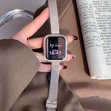 「V633」アップル ウォッチ バンド 女性 おしゃれ apple watchバンド 細め