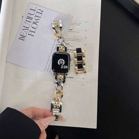 「V613」かっこいい アップル ウォッチ バンド ステンレス バイカラー apple watch バンド おしゃれ