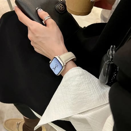 「V584」アップル ウォッチ バンド 女性 dバックル apple watch 革 バンド 高級