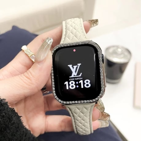 「V690」d バックル アップル ウォッチ バンド 女性 おしゃれ apple watch レザー バンド 「保護カバー付き」