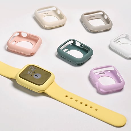 「V326」apple watch シリコン カバー 耐衝撃 スマート ウォッチ カバー おしゃれ 装着簡単