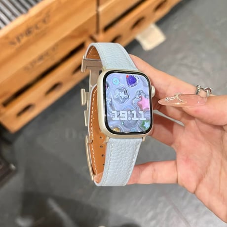 「V706」アップルウォッチバンド マグネット 42mm/46mm apple watch 革 バンド 高級