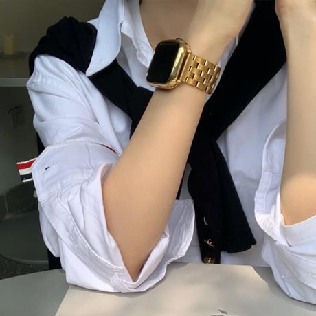 「V142」アップルウォッチ バンド メンズ ステンレス Apple Watchバンド ビジネス おしゃれ
