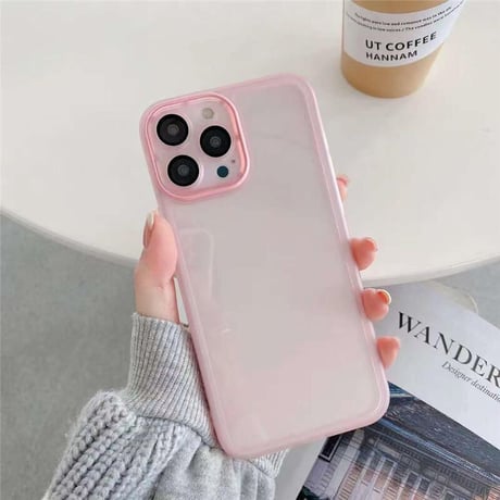 「V262」半透明 iphone14/13ケース カメラレンズ保護  シンプル iphone14proケース 男女兼用