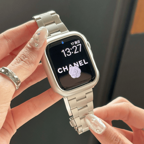 「V648」アップル ウォッチ バンド 女性 人気 apple watchバンド+カバー 2点セット