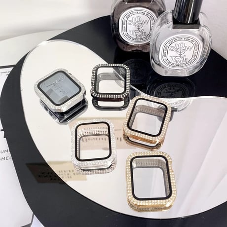 「V364」アップル ウォッチ カバー おすすめ キラキラ apple watch一体型ケース おしゃれ
