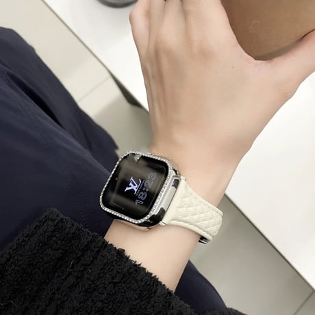 「V690」d バックル アップル ウォッチ バンド 女性 おしゃれ apple watch レザー バンド 「保護カバー付き」