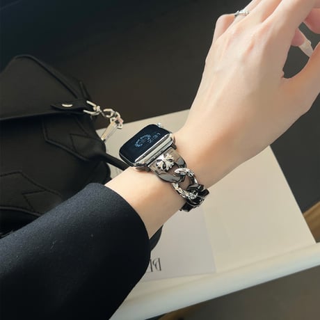 「V613」かっこいい アップル ウォッチ バンド ステンレス バイカラー apple watch バンド おしゃれ