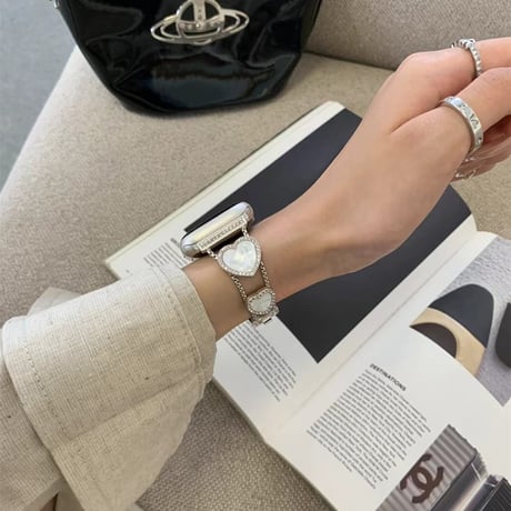 「V680」apple watch バンド 可愛い ハート アップルウォッチ 42mm/46mm 交換ベルト 女性