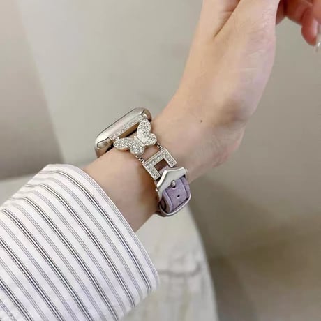 「V700」apple watch バンド かわいい 蝶々 アップル ウォッチ バンド 人気 女性