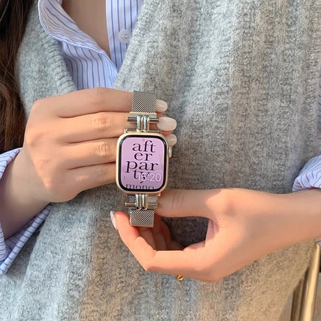「V417」アップル ウォッチ バンド 人気 apple watch バンド 蒸れ ない ステンレス バンド