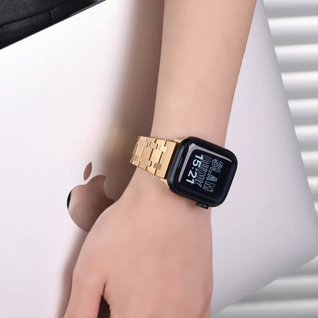 「V490」ステンレス apple watch バンド おしゃれ アップルウォッチバンド＋カバー2点セット  男女兼用