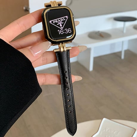 「V385」アップル ウォッチ 黒 バンド 女性 apple watch バンド おしゃれ