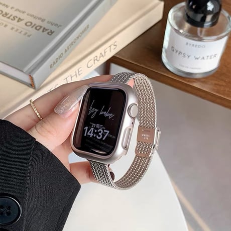 「V633」アップル ウォッチ バンド 女性 おしゃれ apple watchバンド 細め