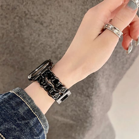「V431」アップル ウォッチ バンド 人気 apple watch チェーンバンド おしゃれ