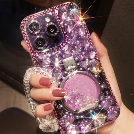 「V743」iphoneケース キラキラ ストーン iphoneケース 韓国 女子 隠しスタンド付き